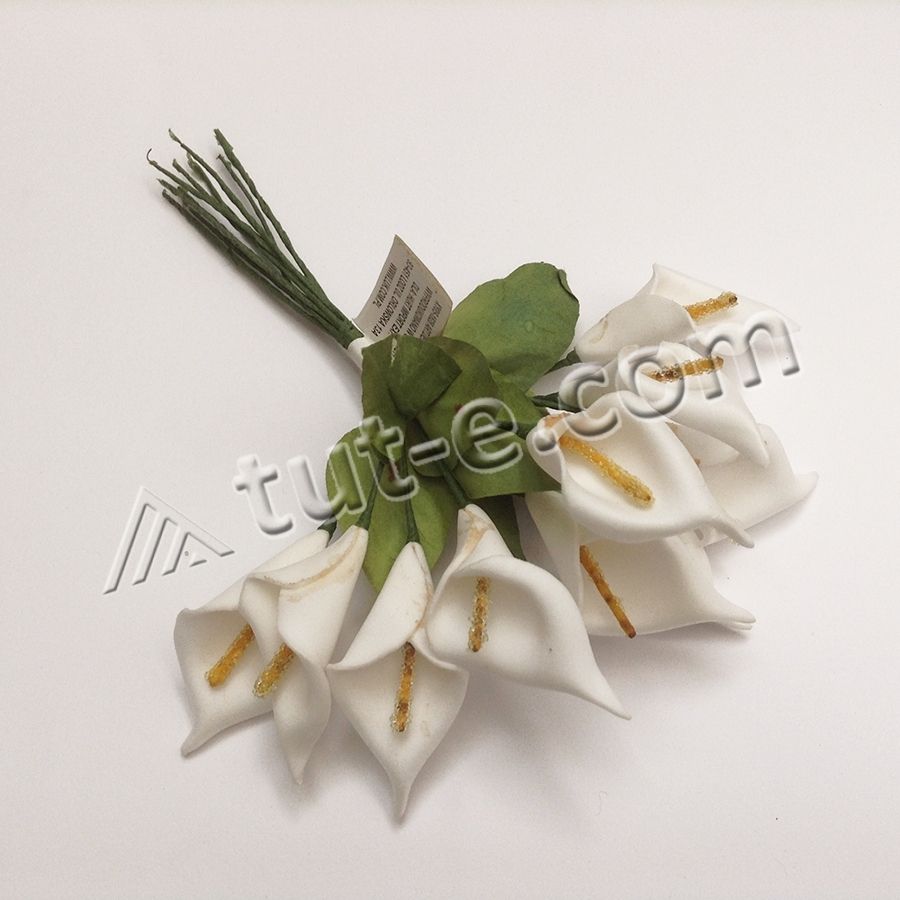 Цветок латексный калла (12шт)