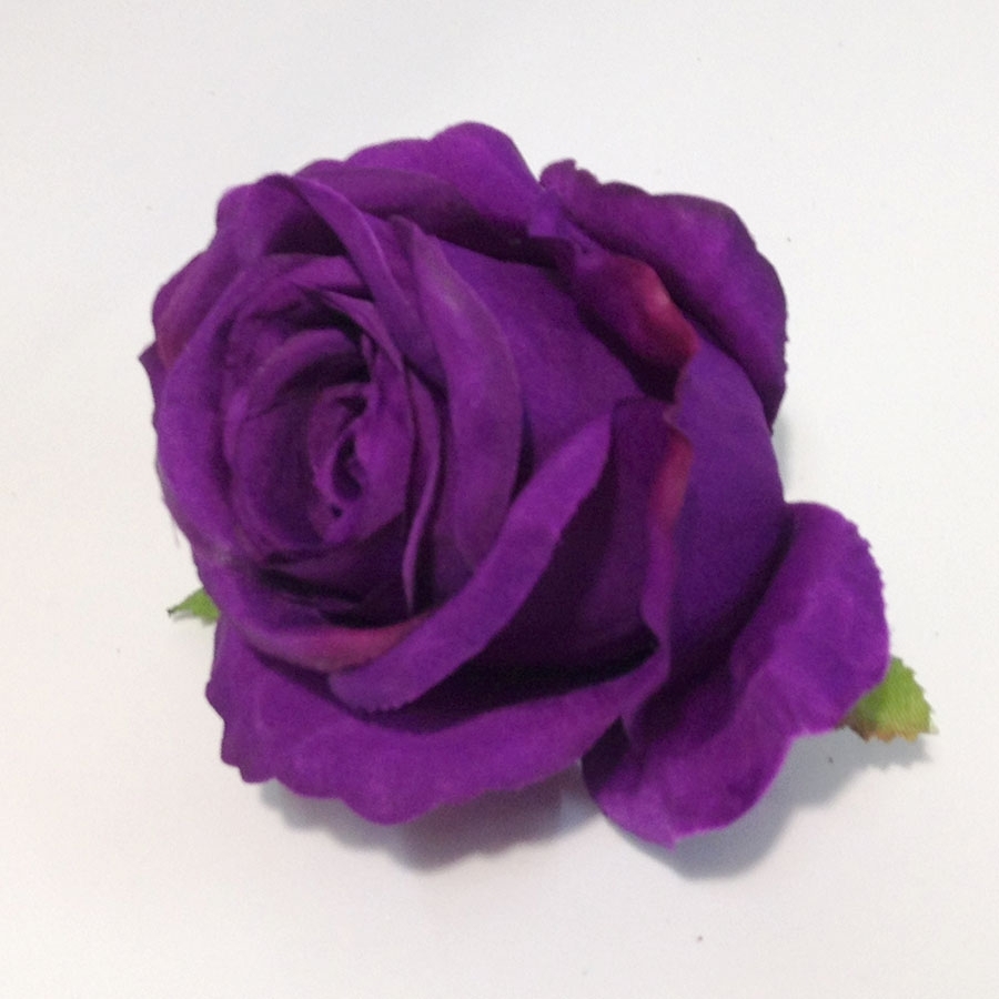 Головка розы КАРДИНАЛ фиолетовая - 6шт
