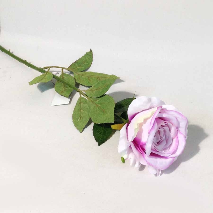 Ветка розы светло-сиреневая 65см