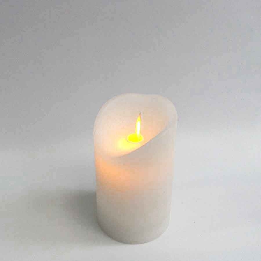 Свеча диодная, покрытая парафином с имитацией пламени 7,5х12,5см