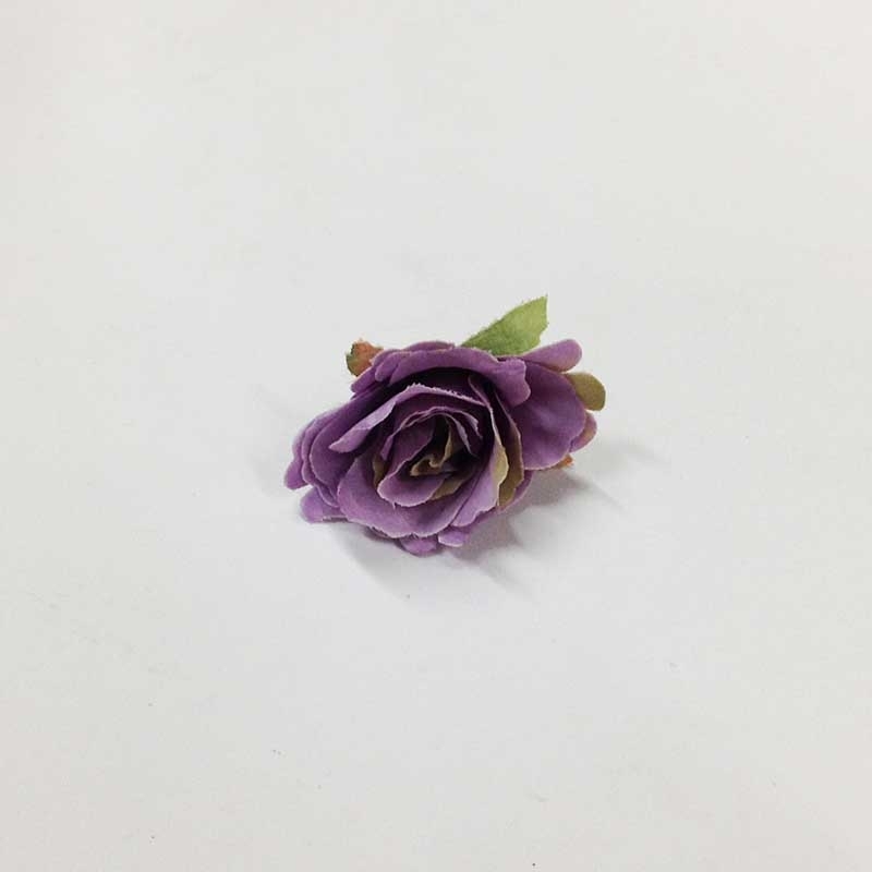 Роза тканевая фиолетовая 5см