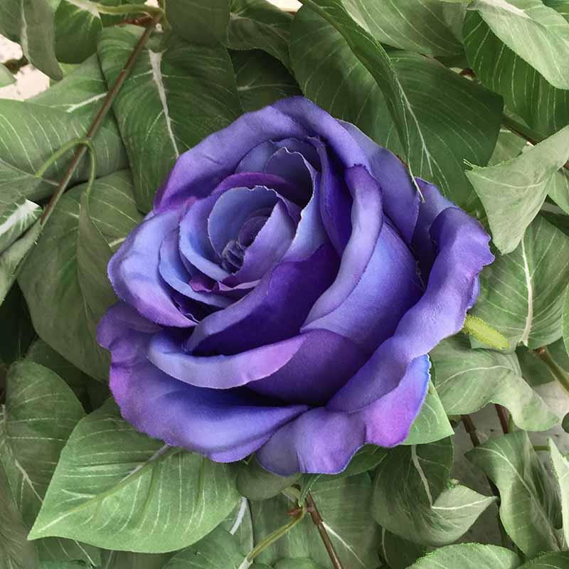 Головка розы КАРДИНАЛ синяя - 6шт