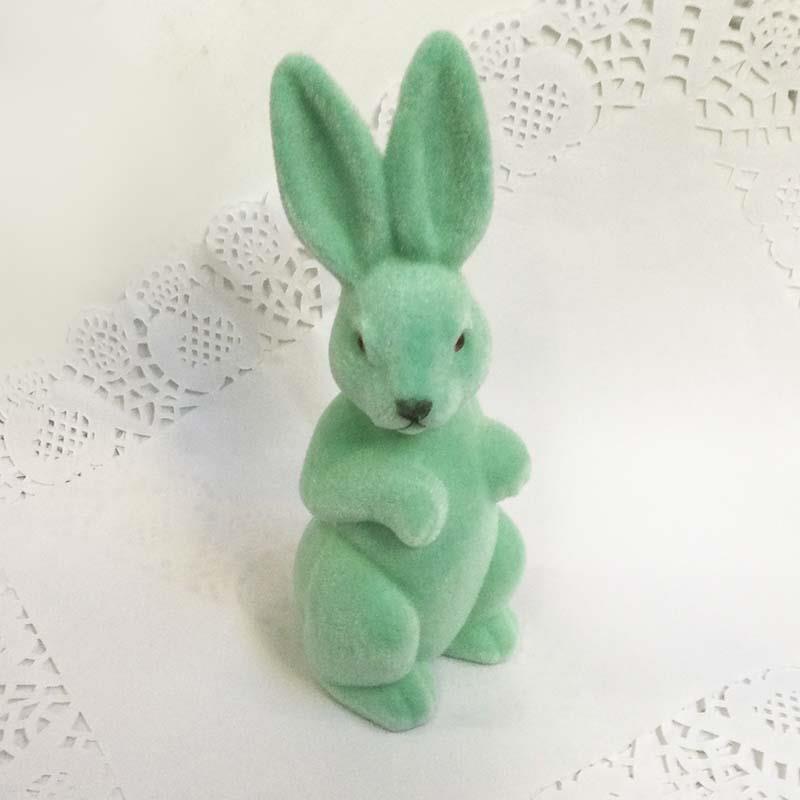 Кролик пасхальный - цвет мятный  22см