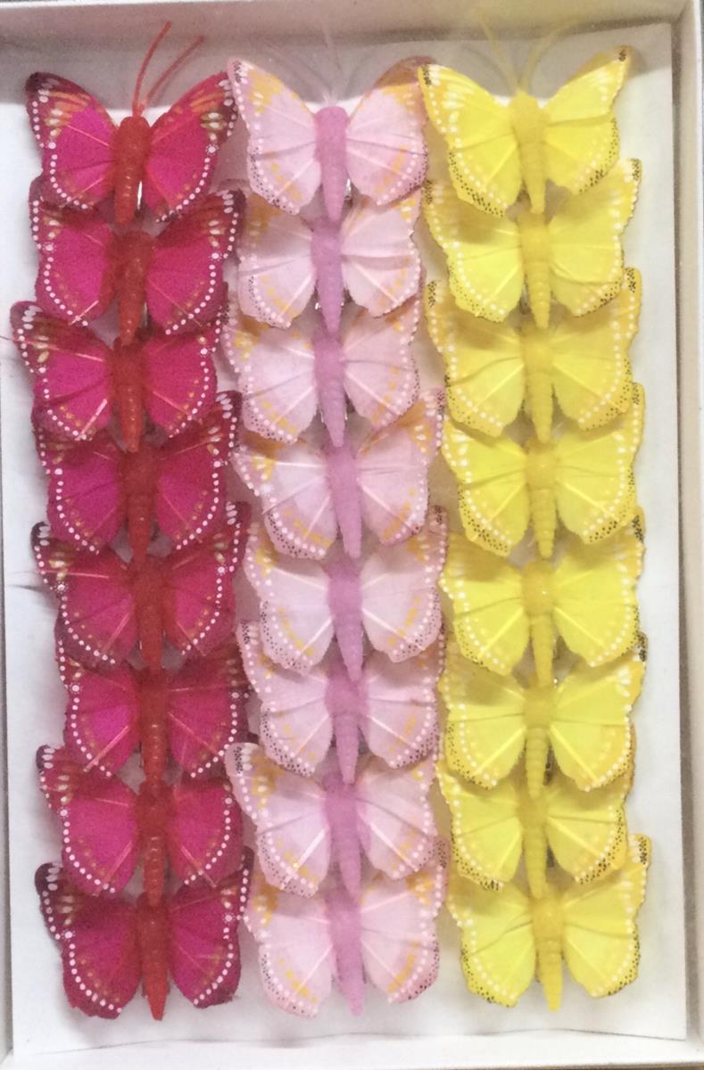 Набор бабочек 5см - 24шт