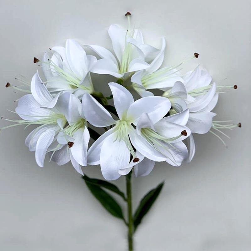 Ветка лилии белая 68см