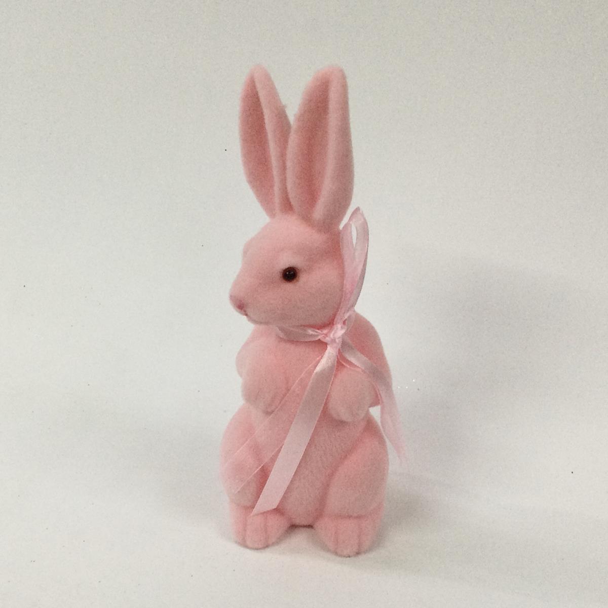 Кролик пасхальный - цвет розовый 22см