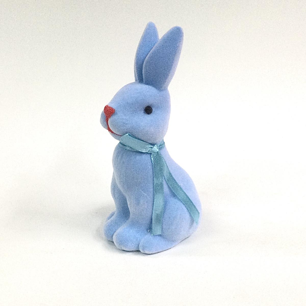 Кролик пасхальный голубой 13см