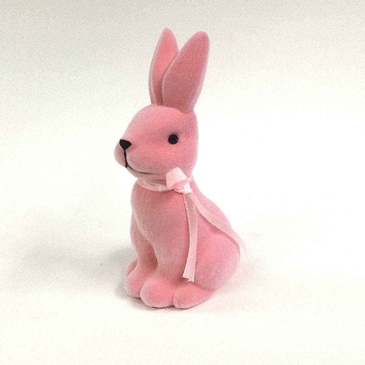 Кролик пасхальный розовый 13см