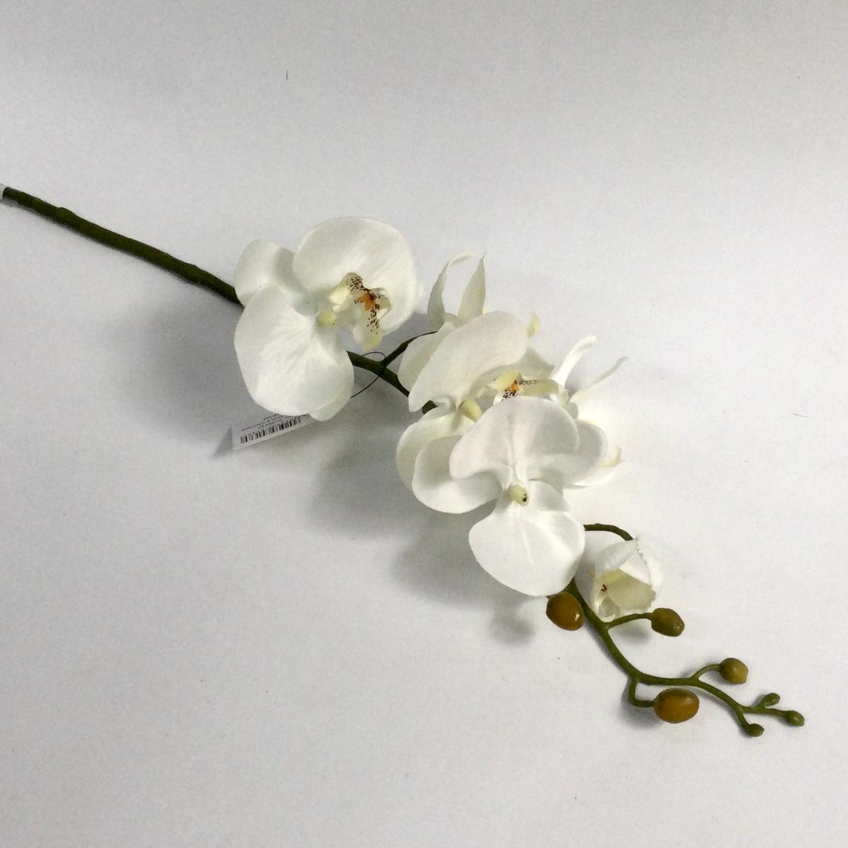 Ветка орхидеи молочная 90см