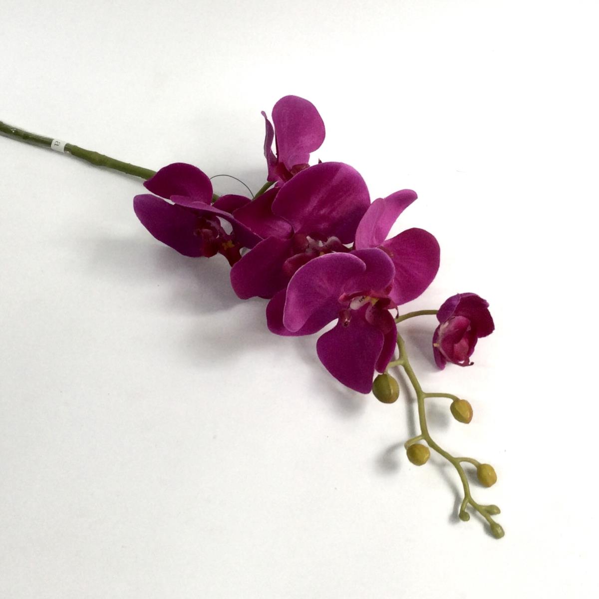 Ветка орхидеи цвета фуксии 90см