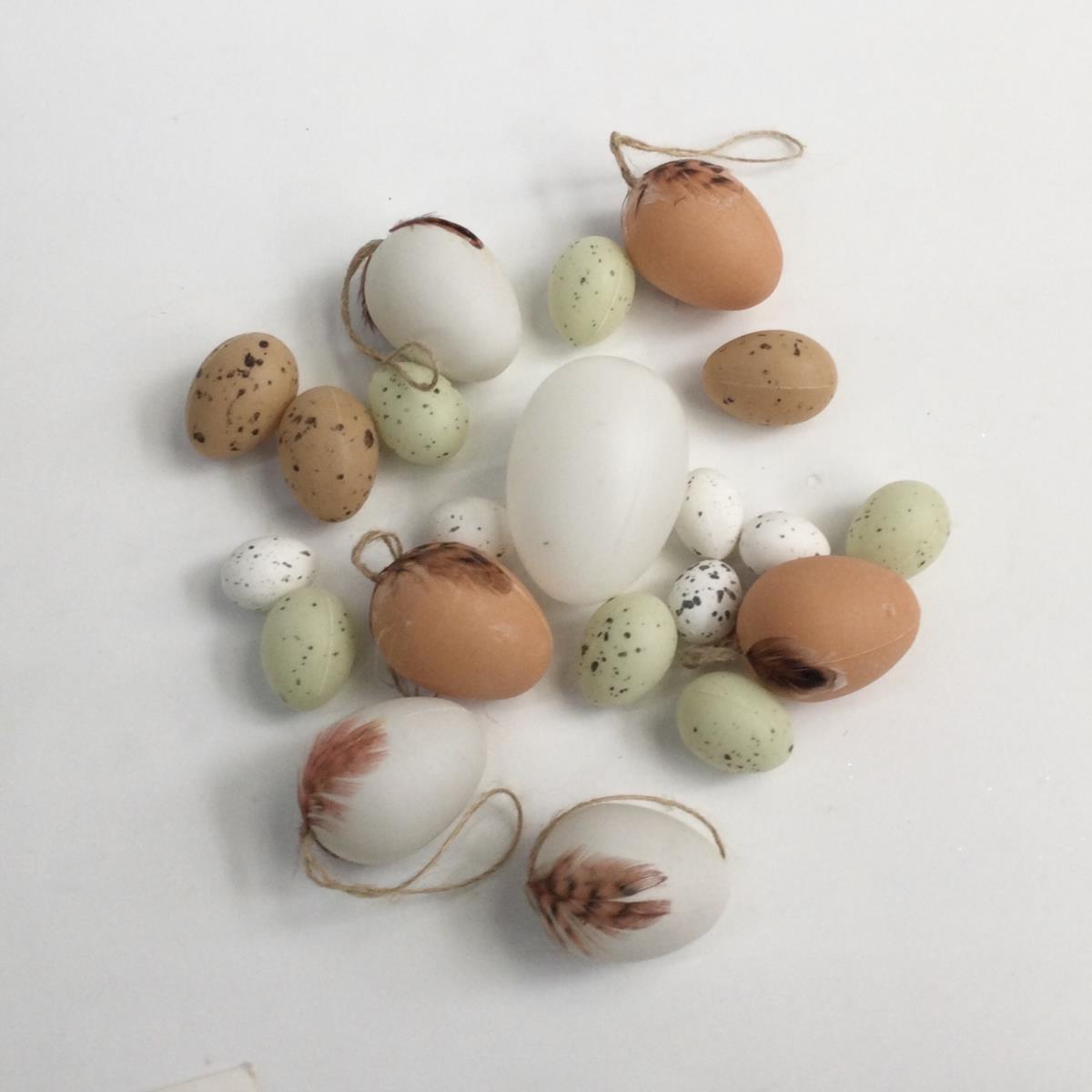 Яйца для декора MIX - 21шт