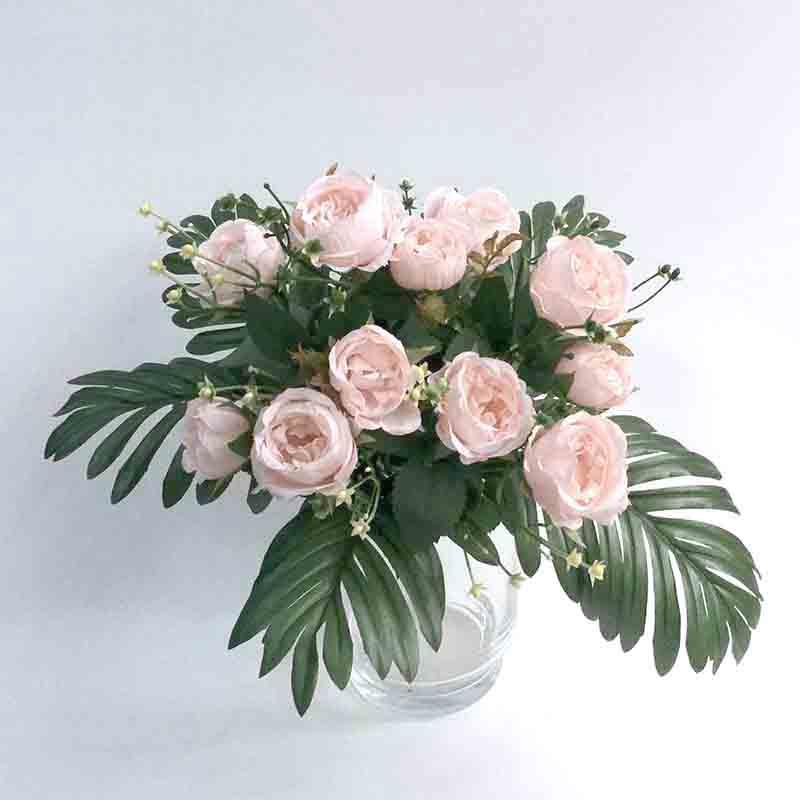 Букет роз нежно-розовый 27см