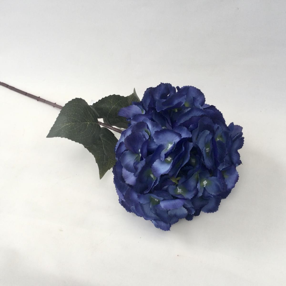 Ветка гортензии крупноцветковой синяя 80см - Изображение 2