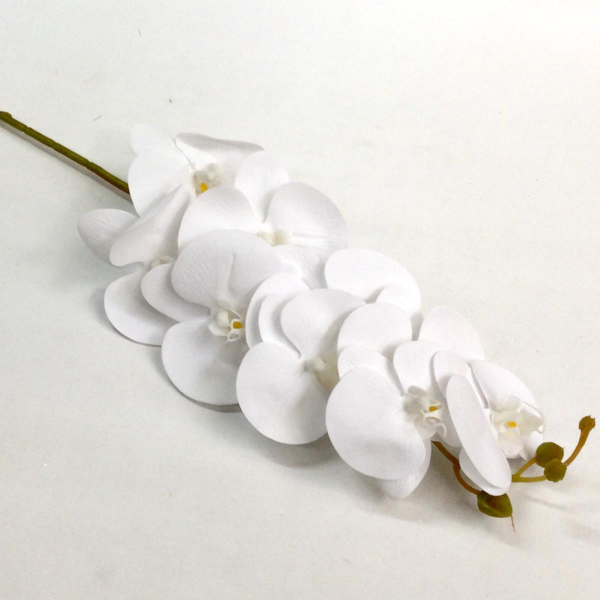 Ветка орхидеи белоснежная 100см