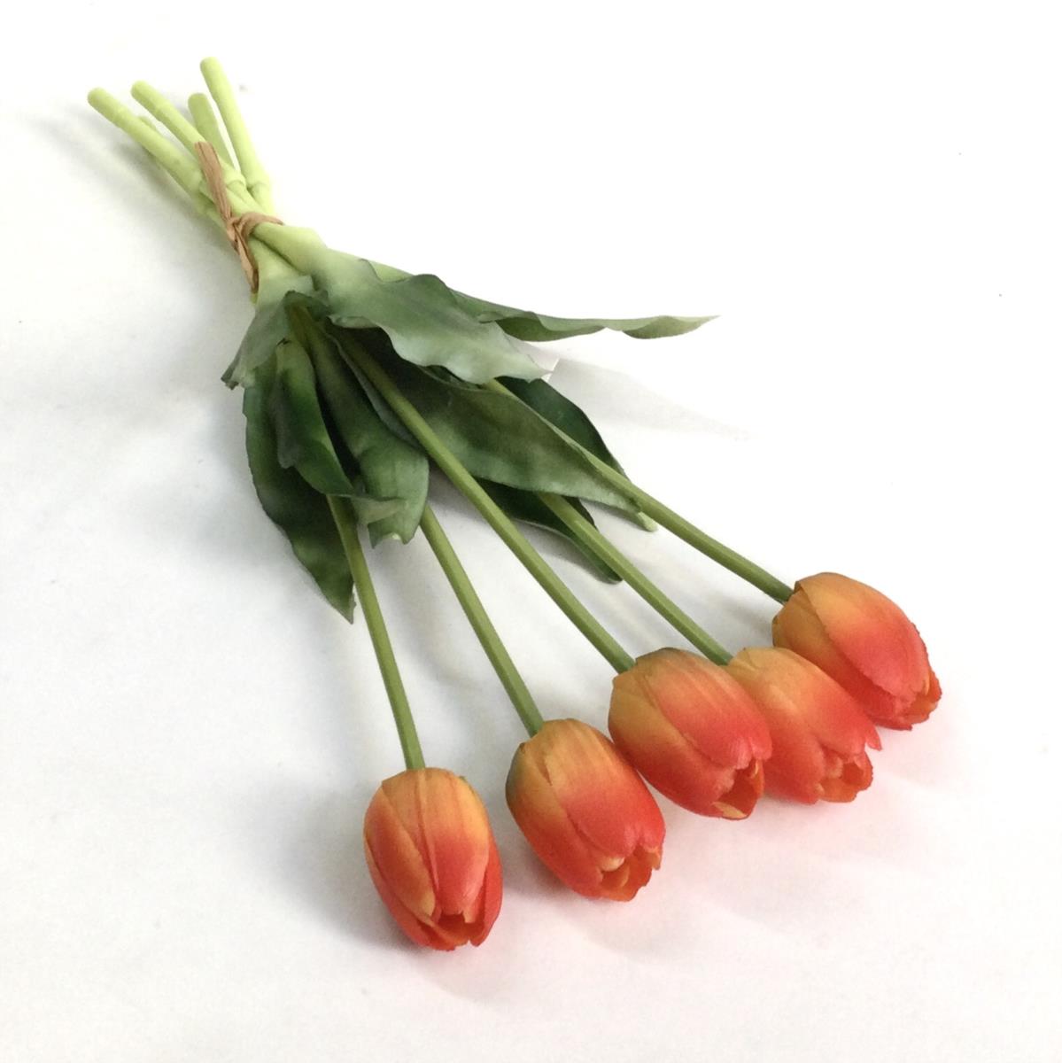 Букет тюльпанов гелевых оранжевые - 40см