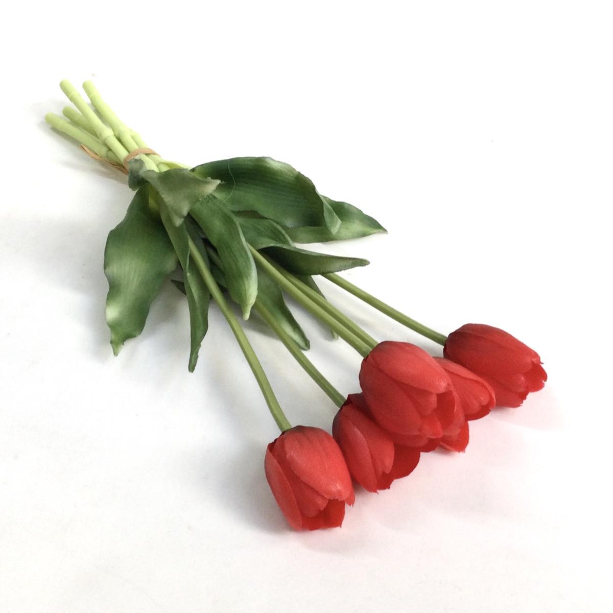 Букет тюльпанов гелевых красные - 40см