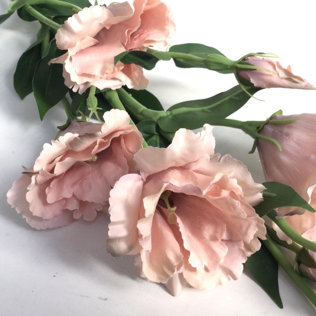 Ветка эустомы карамель 85см - Зображення 2