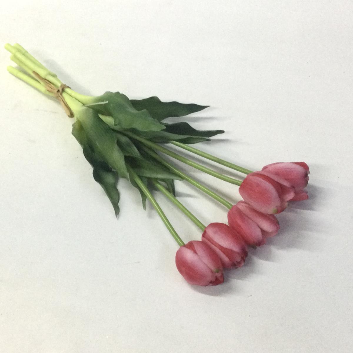 Букет тюльпанов гелевых розовые- 40см
