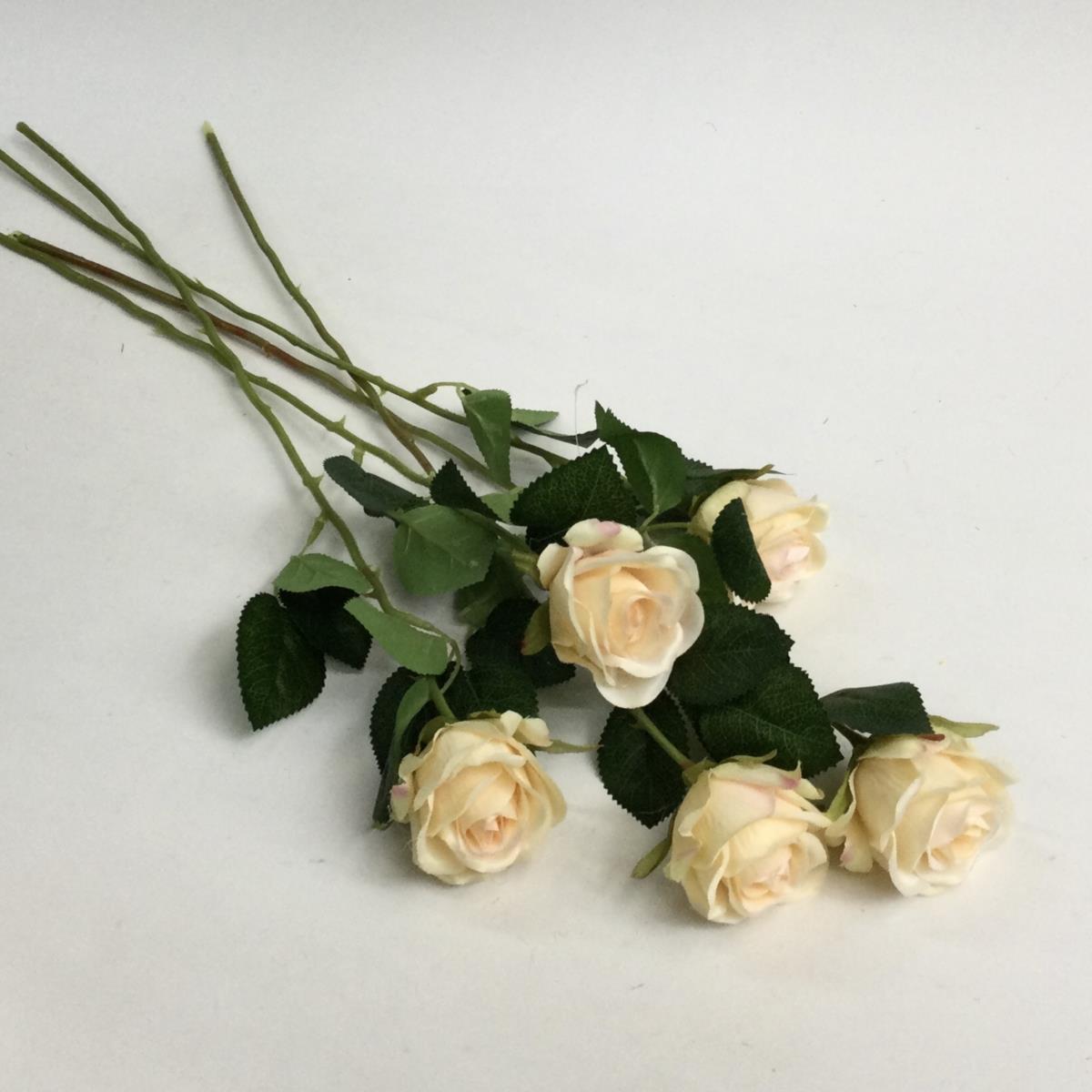 Ветка розы ванильная - 50см