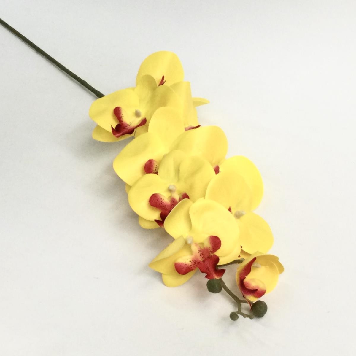 Ветка желтой орхидеи 105см