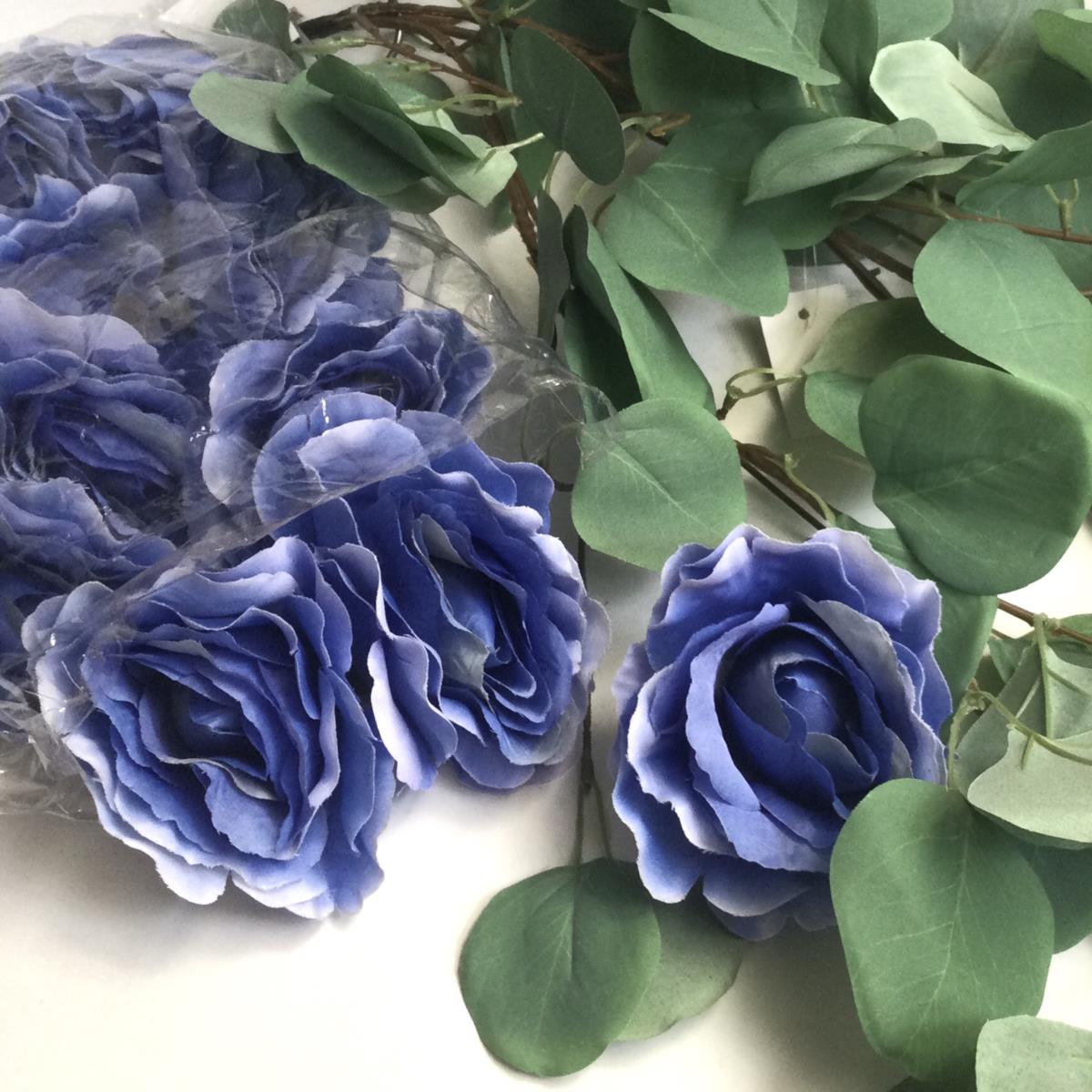 Головка розы Голубая лагуна -уп.12шт