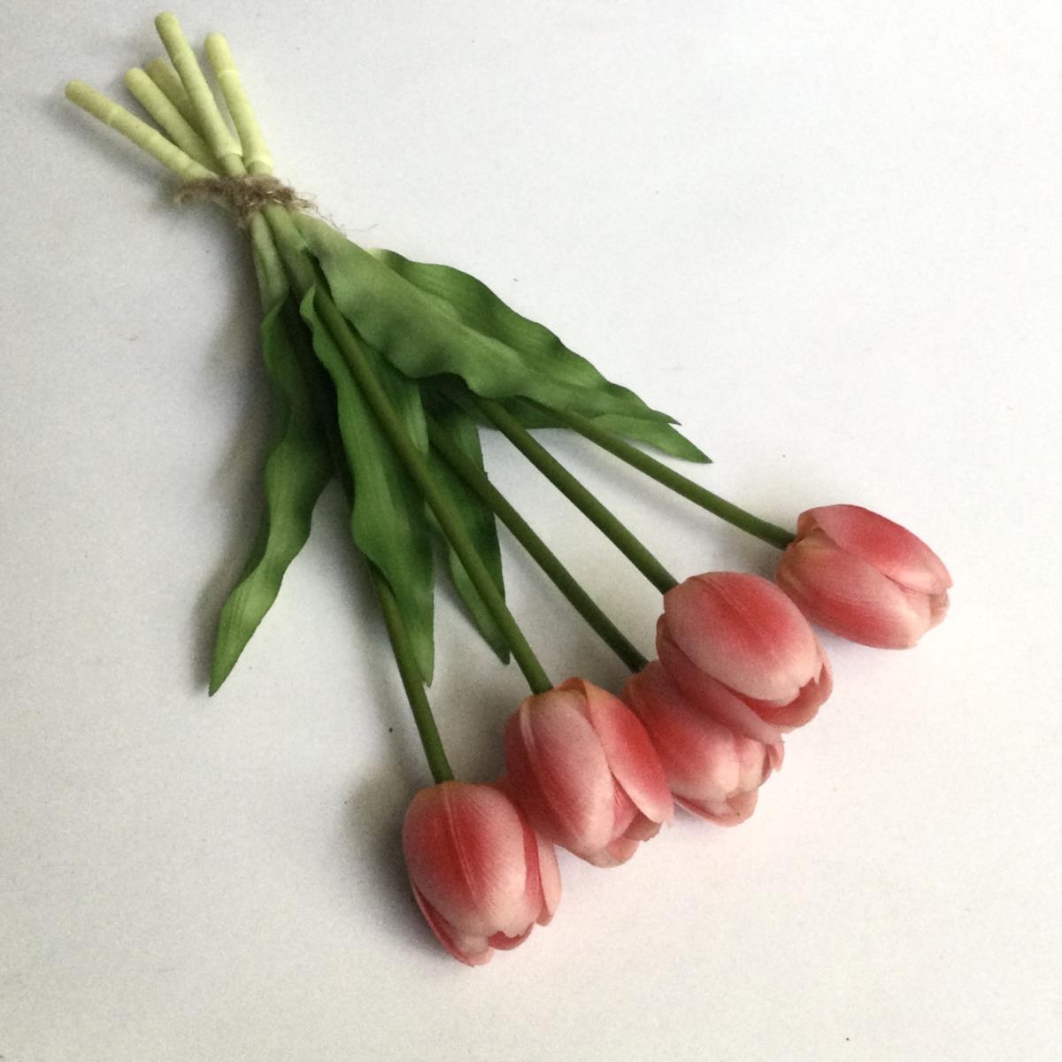 Букет тюльпанов гелевых розовые- 32см