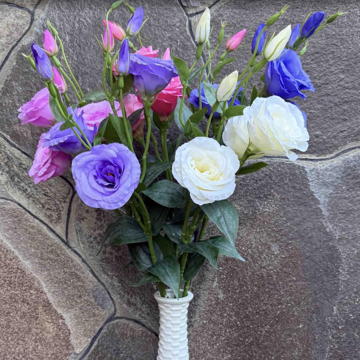 Ветка эустомы 75см - упаковка 10шт