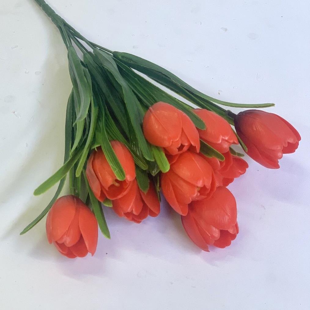 Букет силиконовых Тюльпанов 35см - упаковка 10шт - Зображення 3