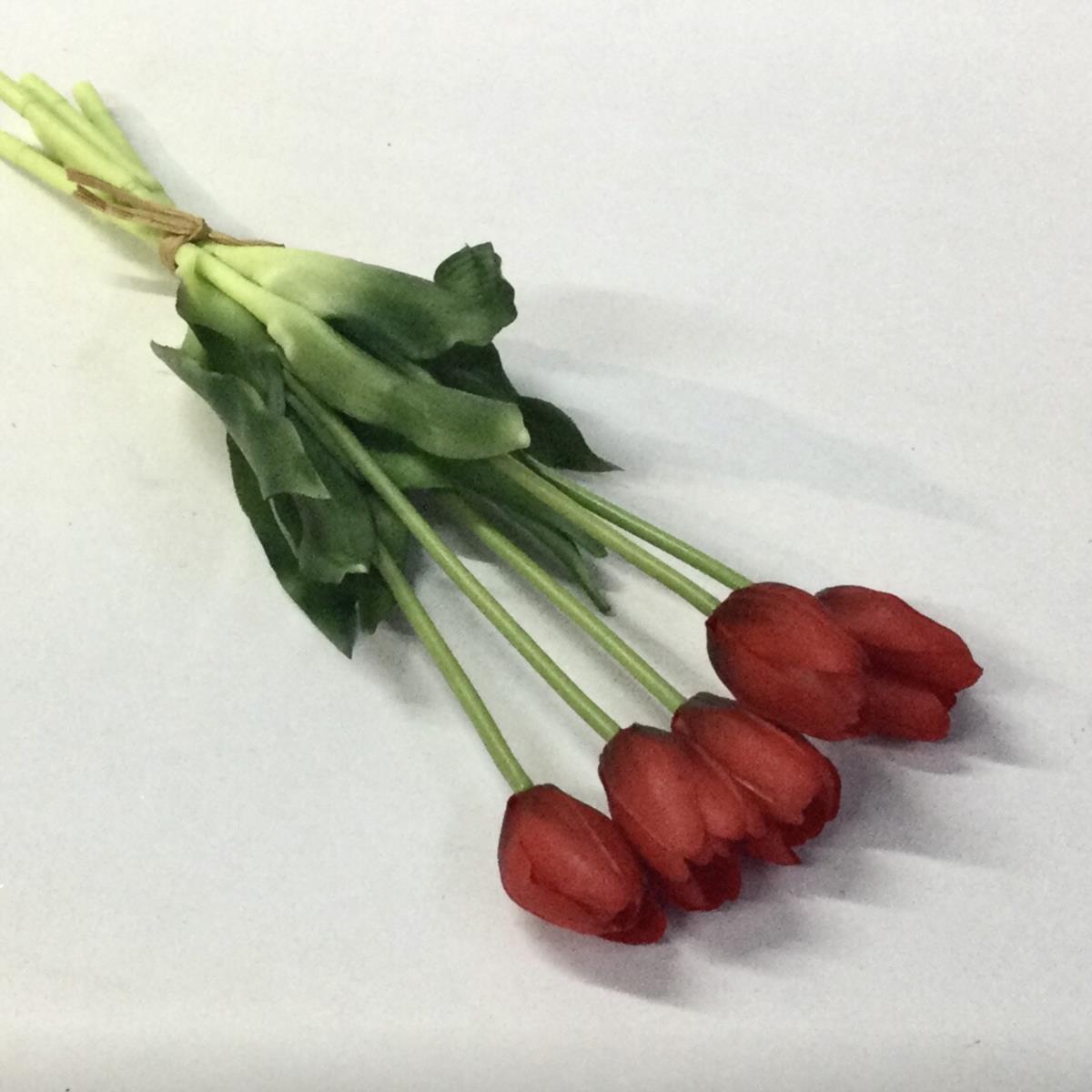 Букет силиконовых тюльпанов 38см- упаковка 10шт - Зображення 2