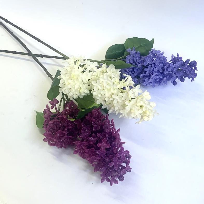 Ветка силиконовой сирени 67см - упаковка 9 шт