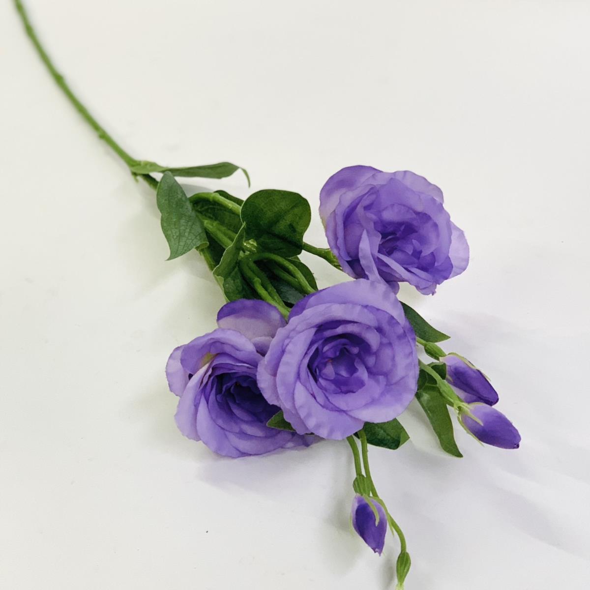 Ветка эустомы лавандовая 75см