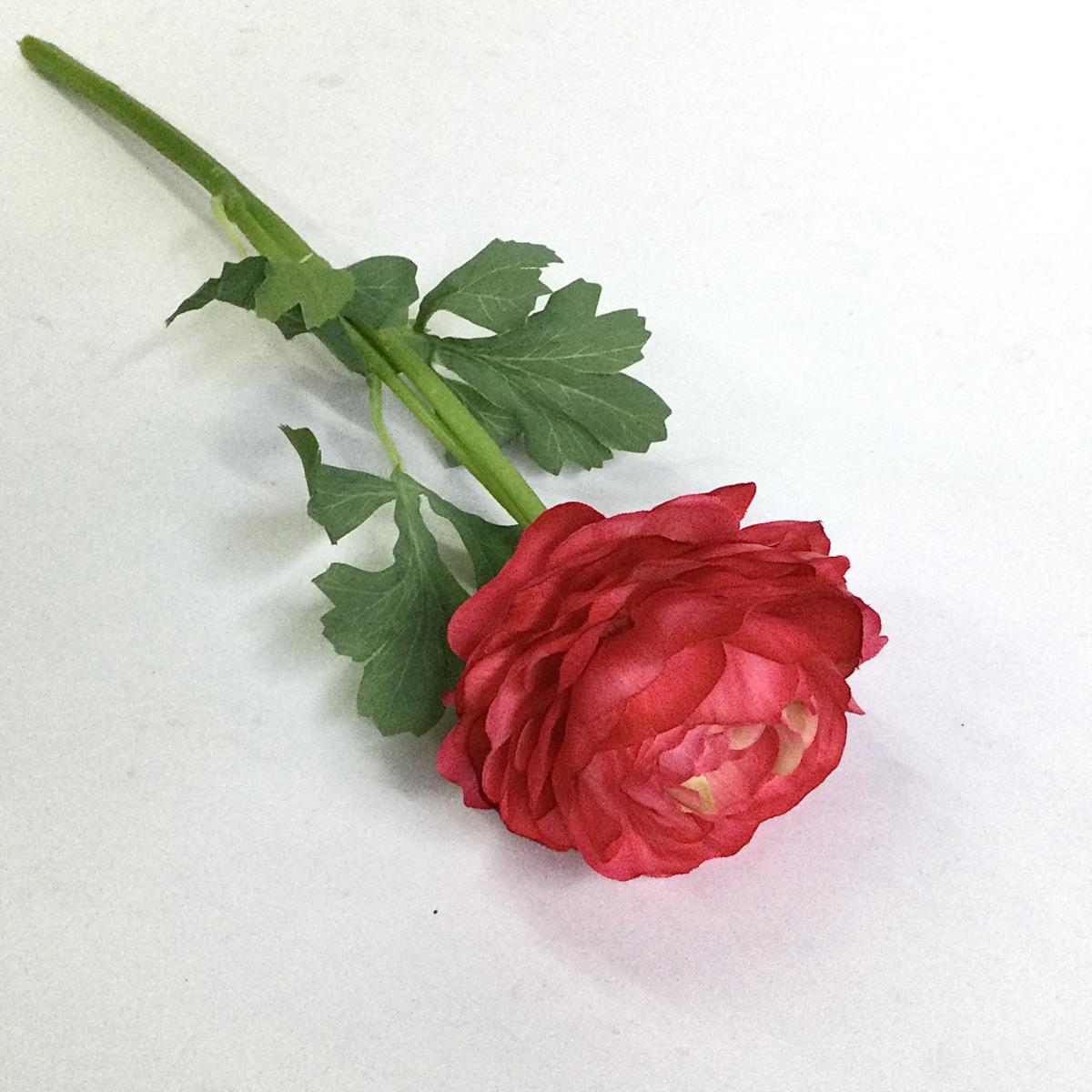 Ветка ранункулюса малиновая 45см - Зображення 2