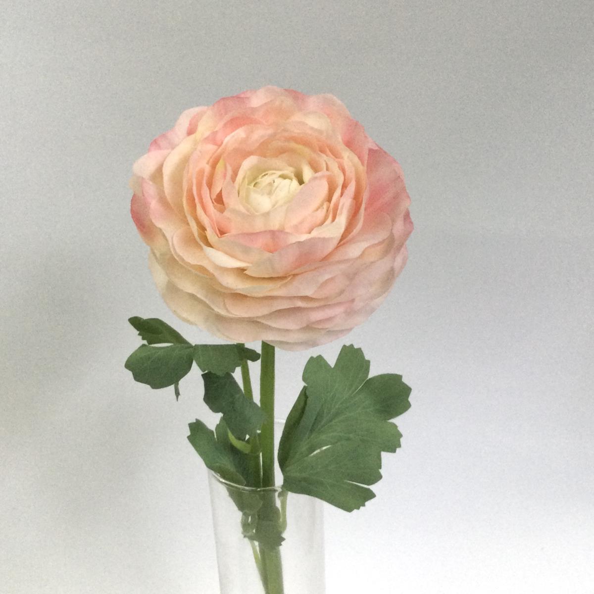 Ветка ранункулюса персиковая 45см - Зображення 2