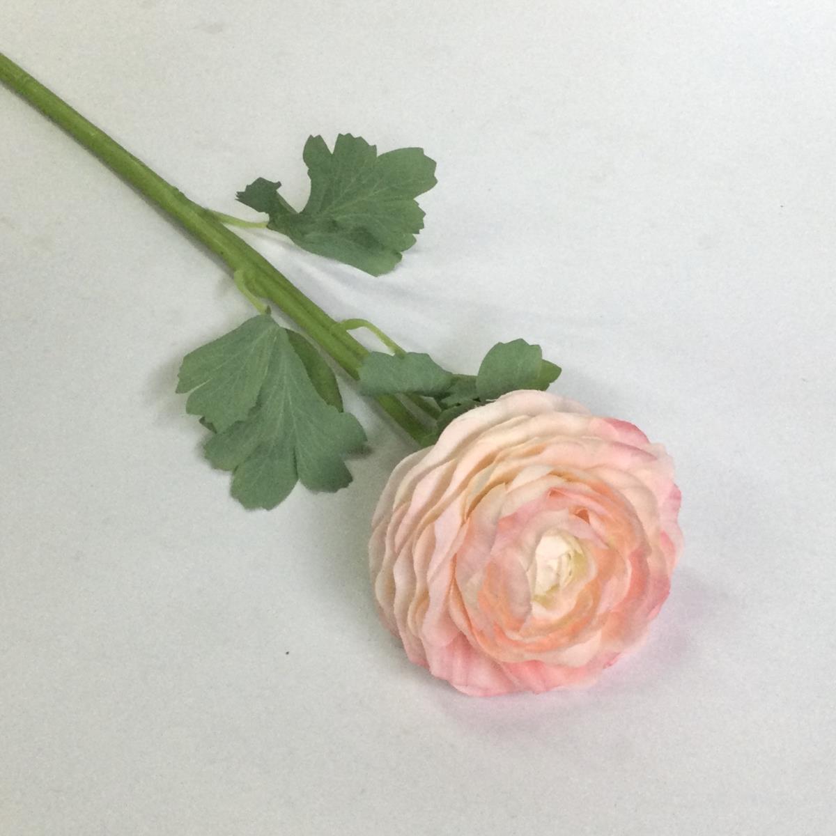 Ветка ранункулюса персиковая 45см - Зображення 3