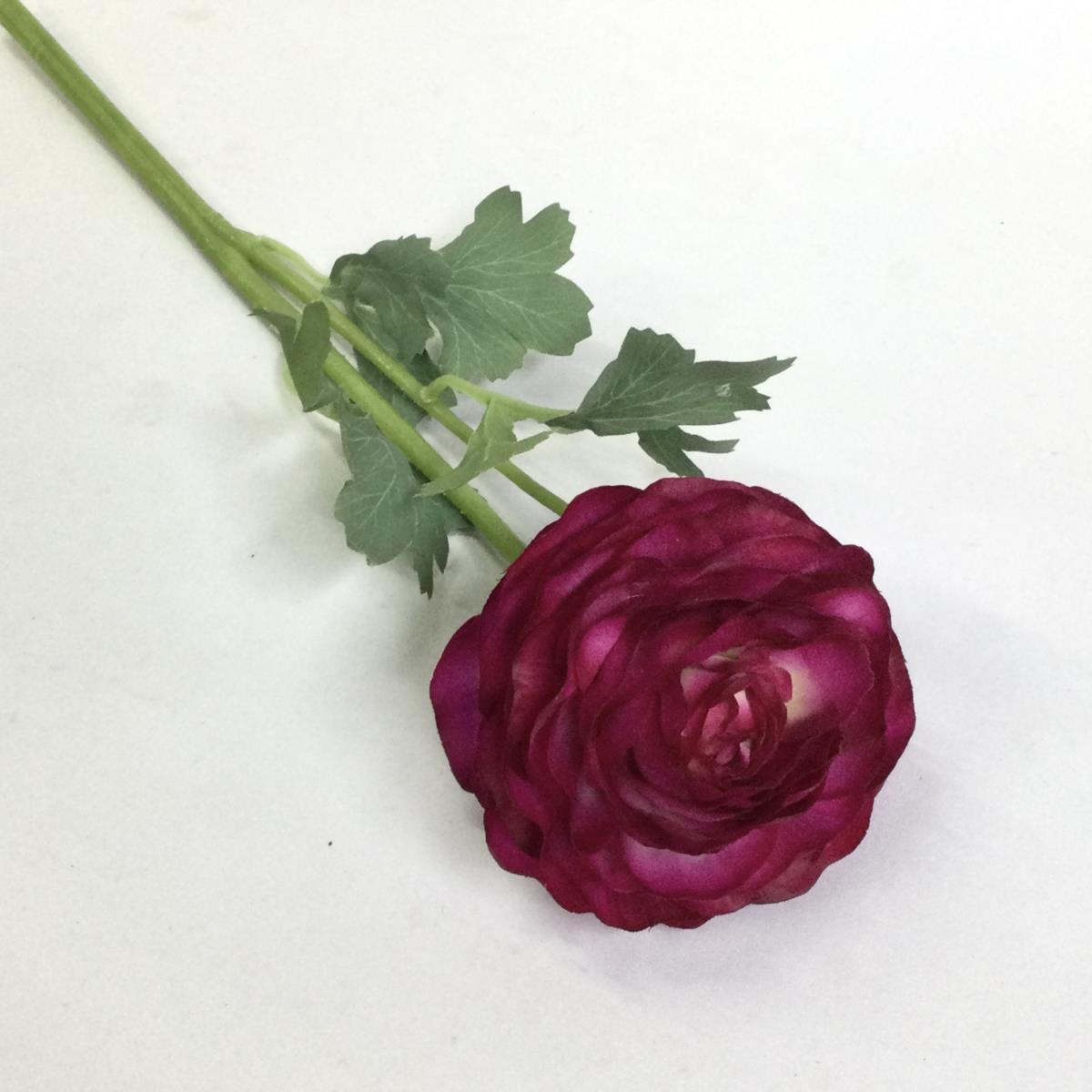 Ветка ранункулюса свекольная 45см - Зображення 2